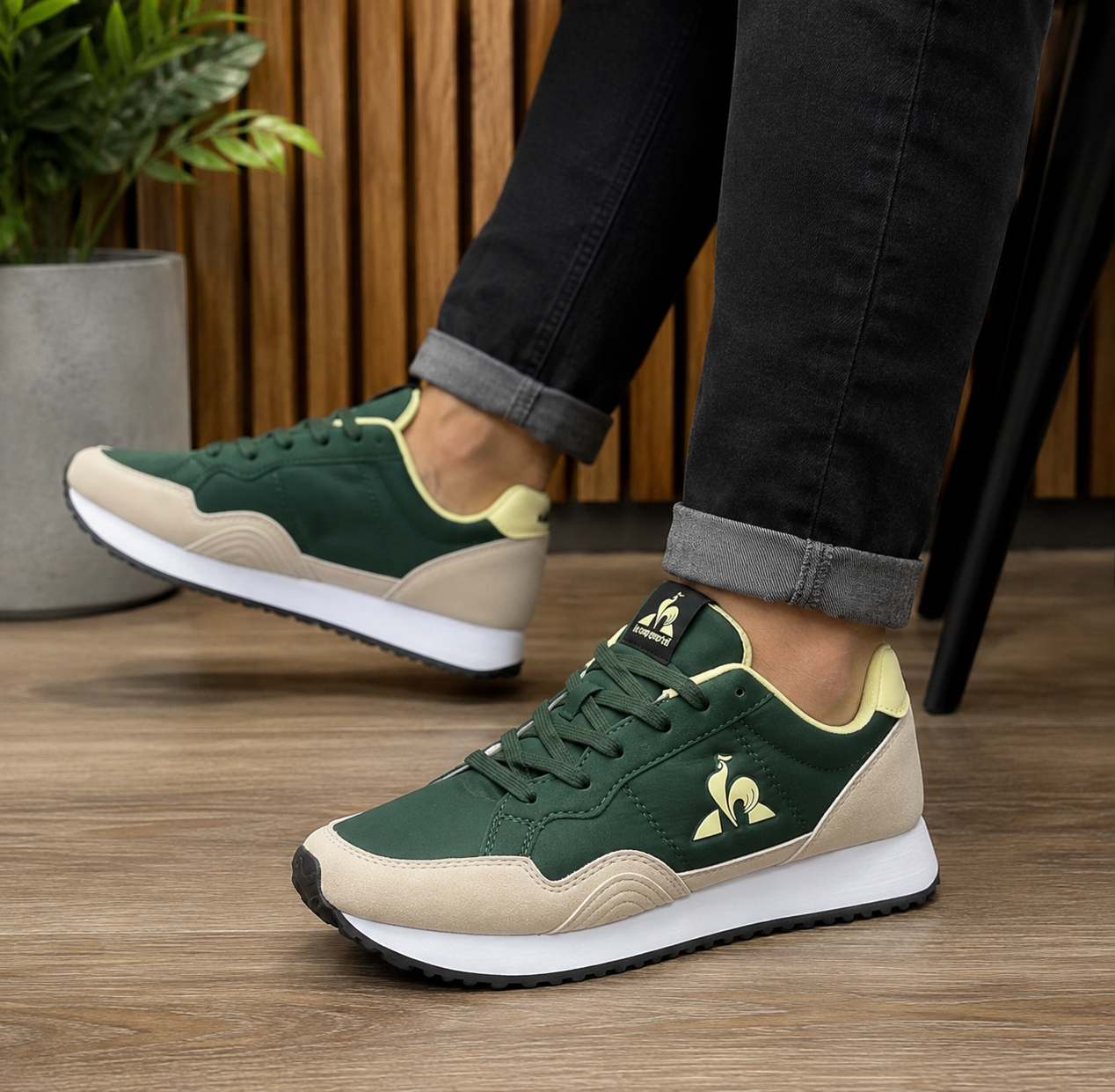 Le Coq Caballero MT Verde | Tenis para Hombre con Estilo y Comodidad
